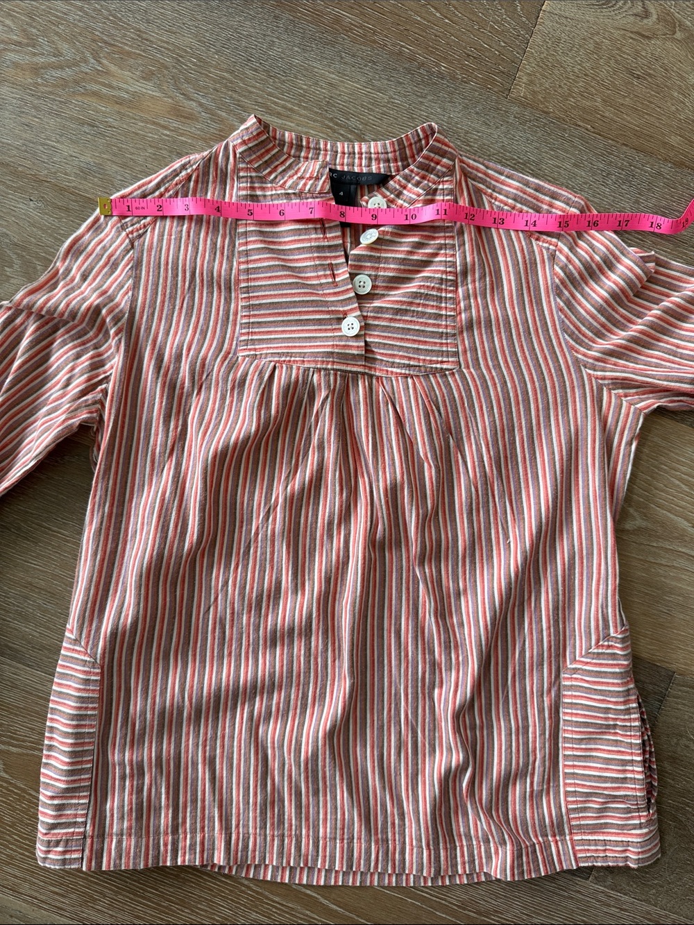 Rare vintage Marc By Marc Jacobs striped tunic blouse - Picture 9 of 11